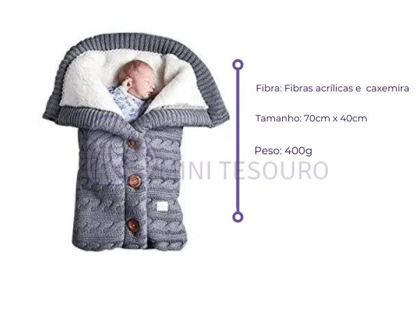 Saco de Dormir para Bebê – Conforto e Proteção no Frio