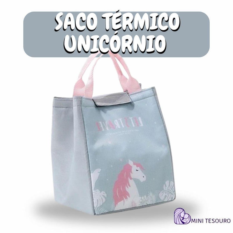 Saco térmico portátil para crianças Cartoon isolado Cooler Bento Pouch Mini tesouro