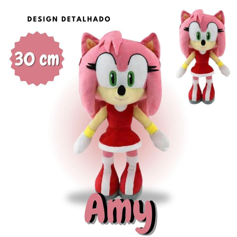 Coleção de Pelúcias Sonic: Amy, Knuckles, Tails - Bonito e Macio Presente de Aniversário para Crianças 7d8a6a-f6.myshopify.com