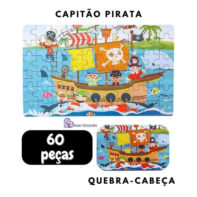 Quebra-cabeças Infantis, Jogos Montessori, Animais De Desenho Animado, Veículos, Dinossauros, Brinquedos Educativos Infantis, 60 Peças 7d8a6a-f6.myshopify.com