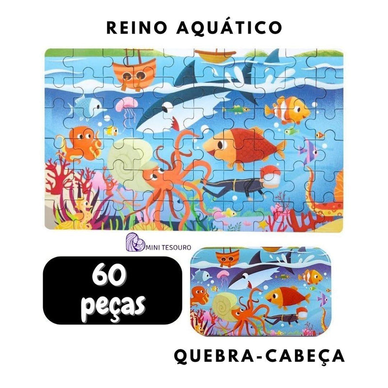 Quebra-cabeças Infantis, Jogos Montessori, Animais De Desenho Animado, Veículos, Dinossauros, Brinquedos Educativos Infantis, 60 Peças 7d8a6a-f6.myshopify.com