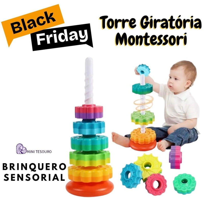 Torre de Empilhar e Girar com Cores do Arco-Íris - Brinquedo Montessori para Desenvolver Habilidades 7d8a6a-f6.myshopify.com