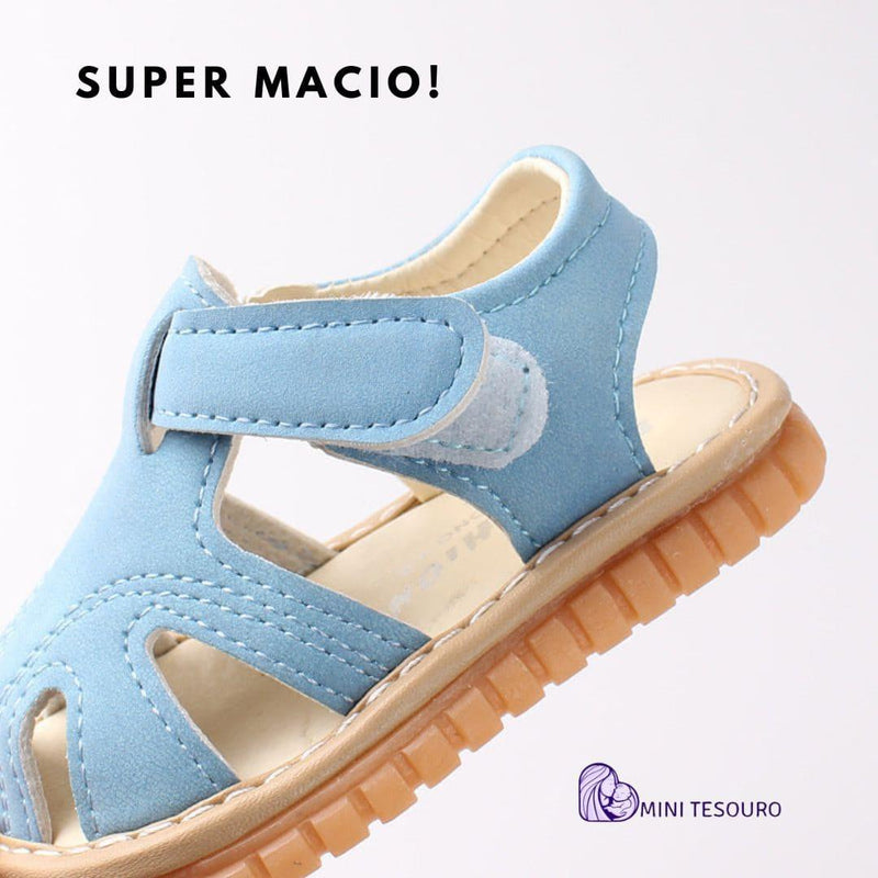 Sandália  infantil com bico fechado sola de borracha antiderrapante premium sapato infantil 7d8a6a-f6.myshopify.com