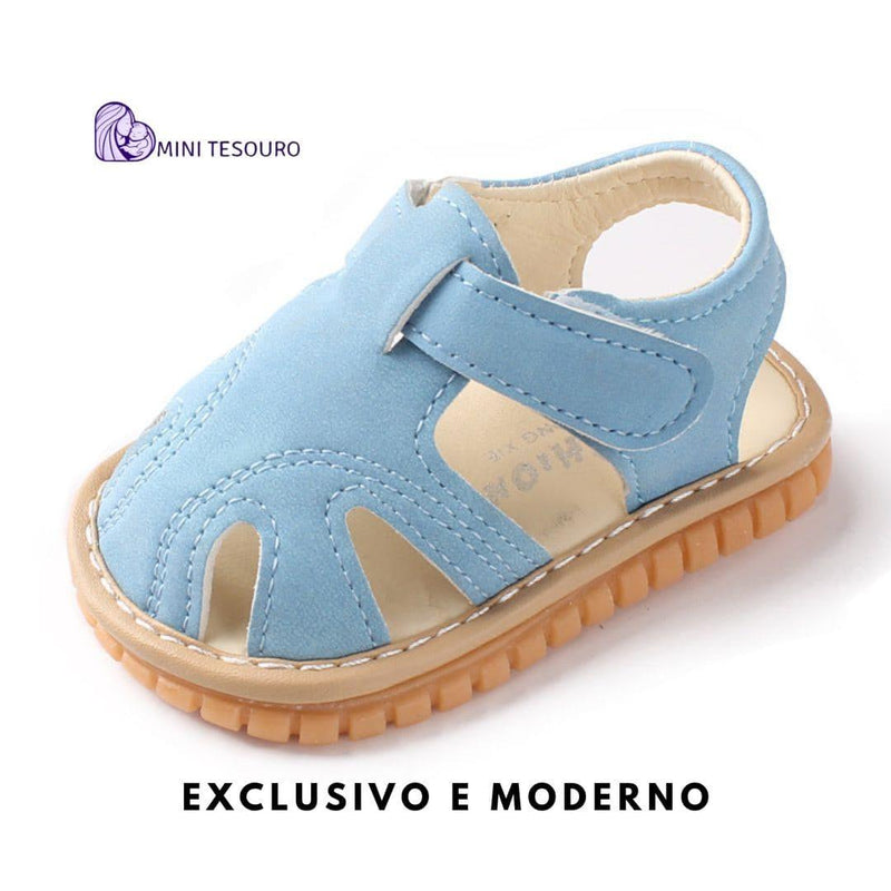 Sandália  infantil com bico fechado sola de borracha antiderrapante premium sapato infantil 7d8a6a-f6.myshopify.com