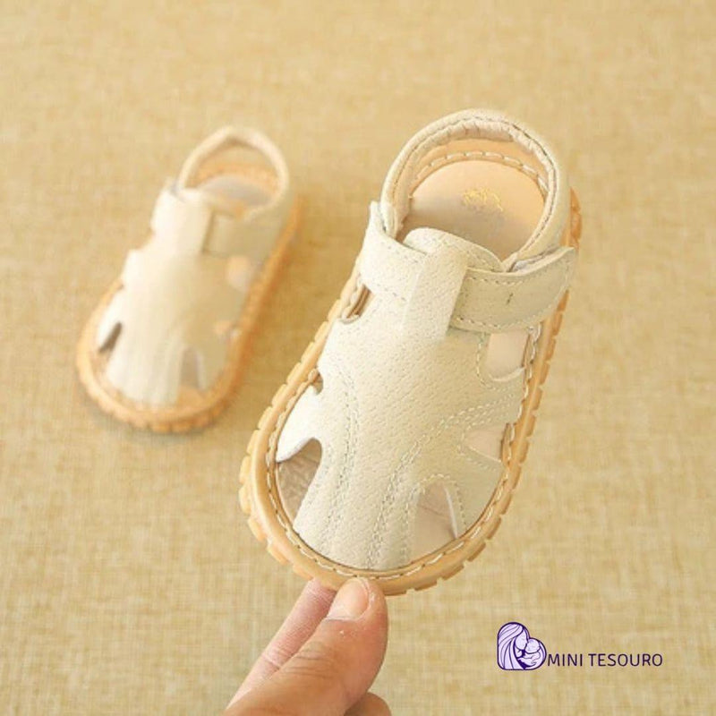 Sandália  infantil com bico fechado sola de borracha antiderrapante premium sapato infantil 7d8a6a-f6.myshopify.com