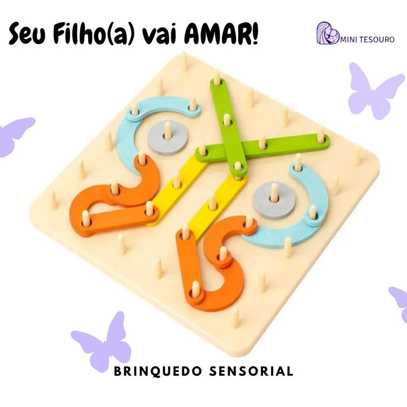 Quebra-cabeça Montessori Formas Mágicas Brinquedo Educativo